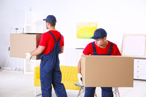 Secure furniture storage unit in Brixton with organized household items