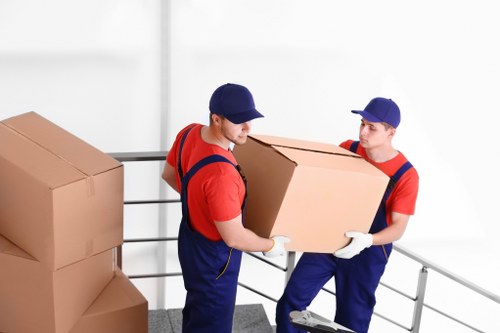 Staff member checking safety measures at a Selfstorage Brixton facility