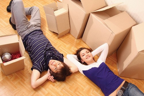 Removal team loading items for a Brixton relocation