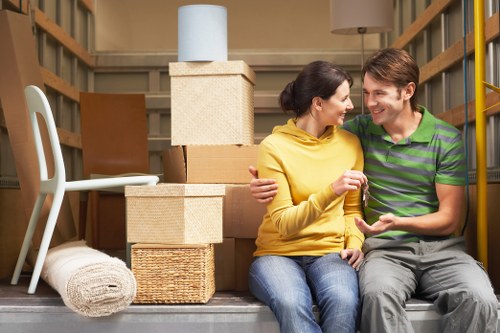Charity donation and reuse partnership for storage items